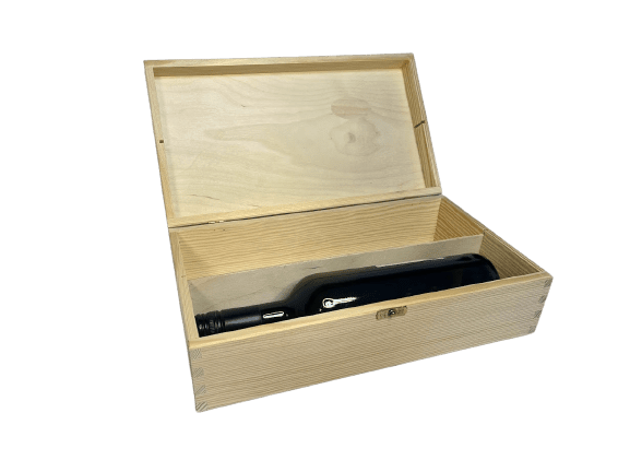 Drevený box na víno s vekom na 2 fľaše