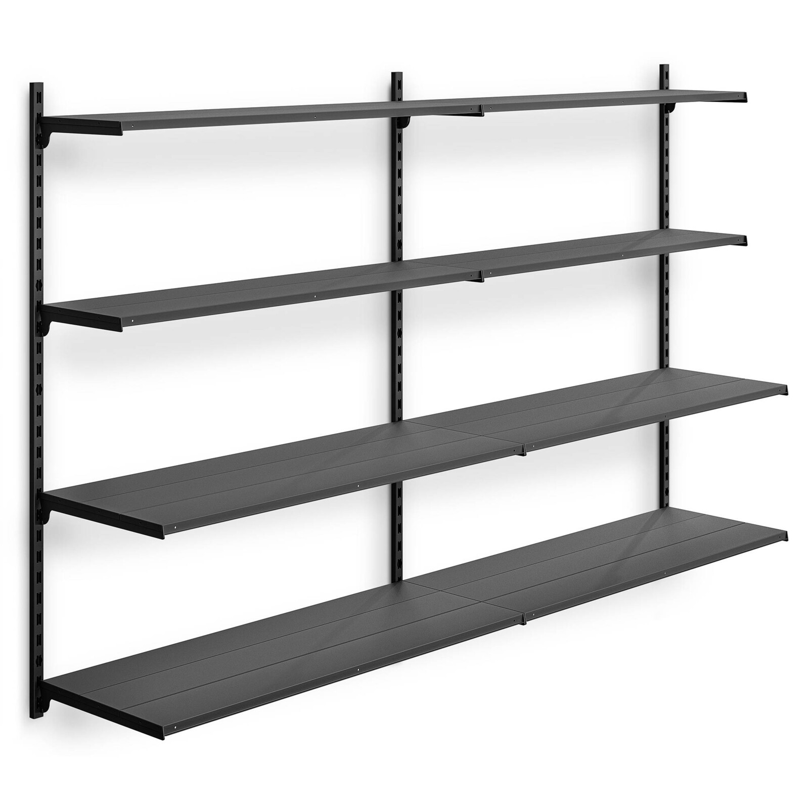 Marbo Regálová zostava do predajne nástenná 152x253x48 - 4 police