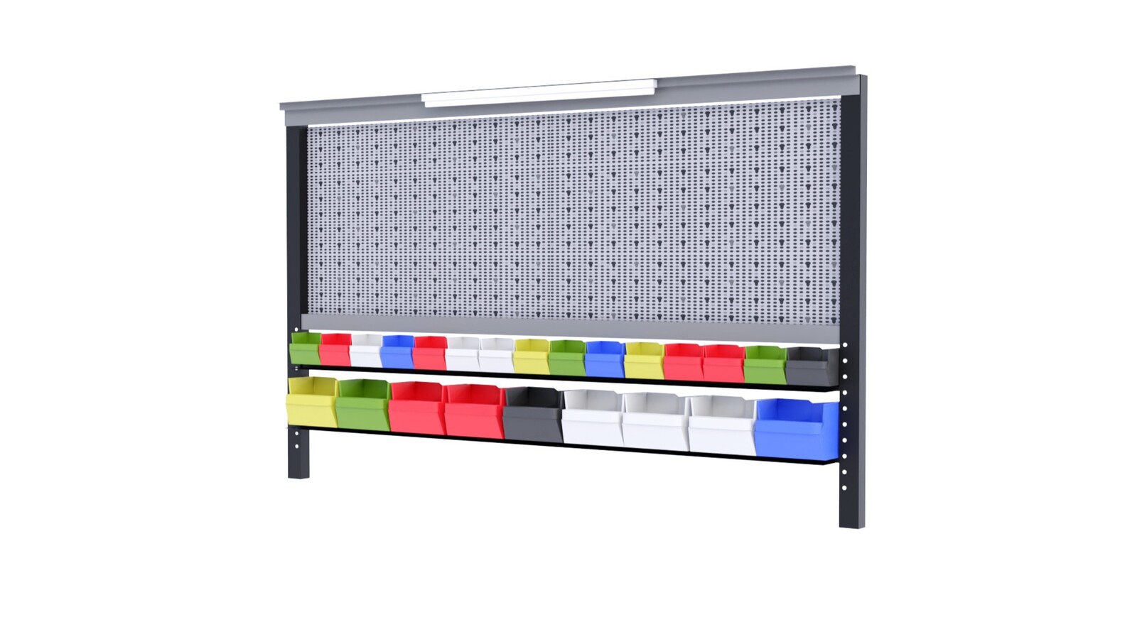 Perforovaný panel k pracovným stolom PPK Šírka: 1200 mm