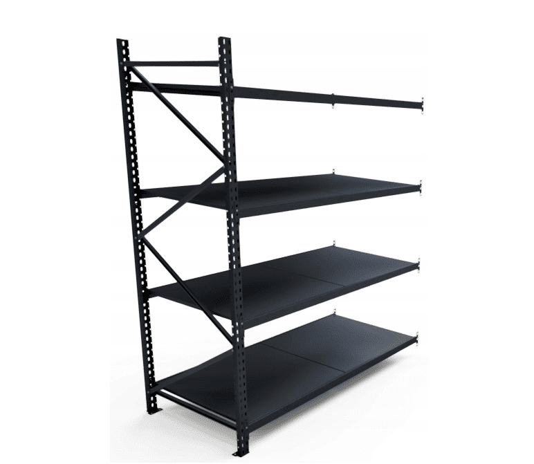 Priemyselný regál celokovový antracitový 250x180x100 4 police - Dodatkový segment
