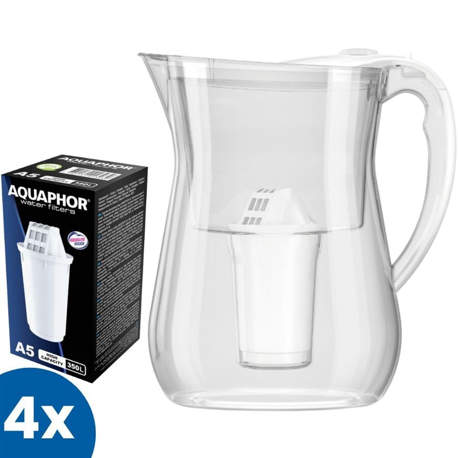 Aquaphor Lyon biela filtračná kanvica + 1 ks filtra Aquaphor A5