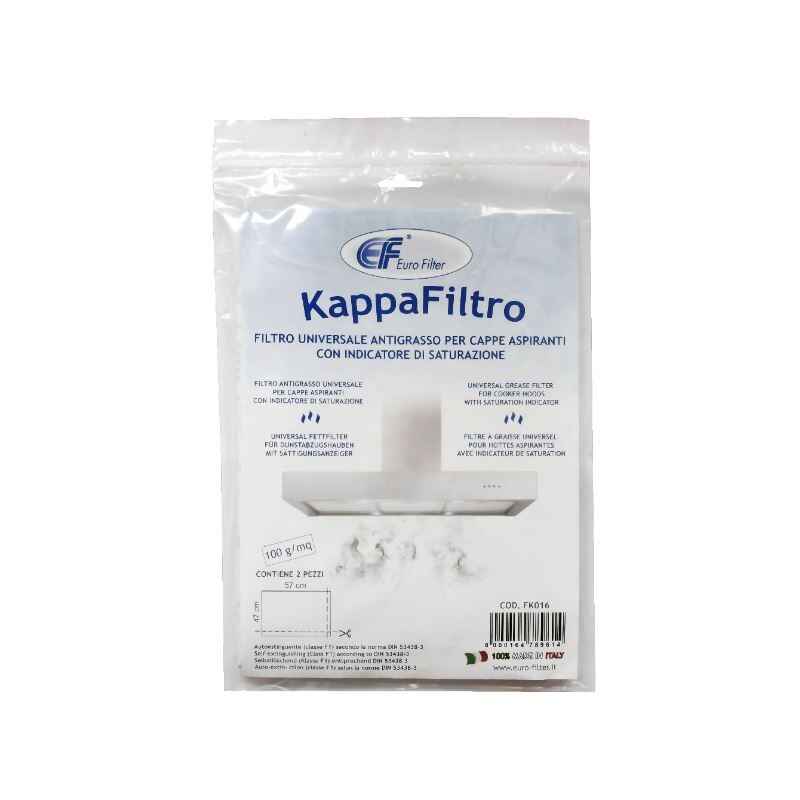 Univerzálny tukový filter do digestora s odvetrávaním proti mastnotám typu Jolly DF1 470 x 570 mm, 2 ks