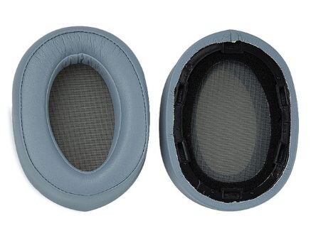 Náhradné náušníky pre slúchadlá Sony MDR-100ABN, WH-H900N - Sivé, kožené