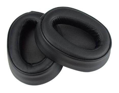 Náhradné náušníky pre slúchadlá Sony MDR-100ABN, WH-H900N - Čierne, kožené