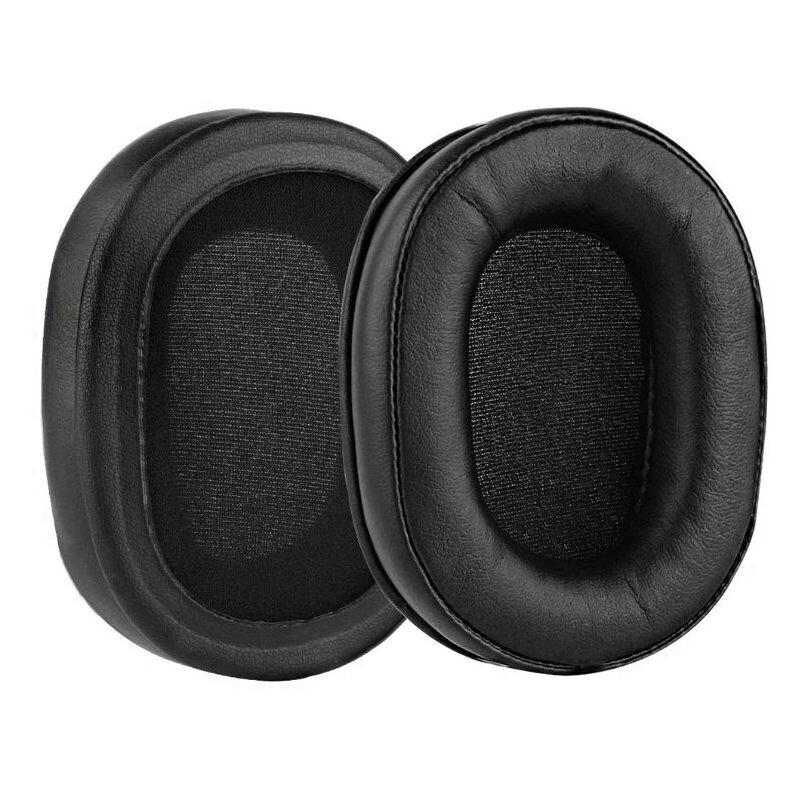 Náhradné náušníky pre slúchadlá Plantronics Rig 800HS - Čierne, kožené