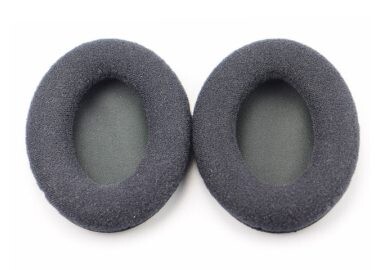 Náhradné náušníky pre slúchadlá Sennheiser HD418, 419, 428, 429, 439, 438, 448, 449 - Čierne, textilné