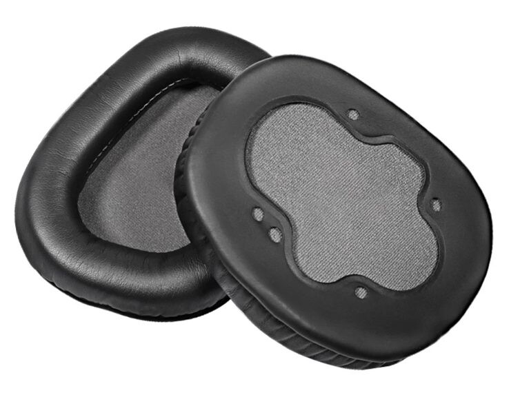 Náhradné náušníky pre slúchadlá Asus Rog Centurion 7.1 - Čierne, kožené