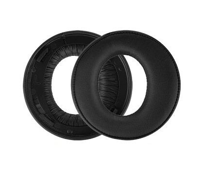 Náhradné náušníky pre slúchadlá Sony Playstation Gold Wireless Stereo PS3, PS4 CECHYA-0083 - Čierne, kožené
