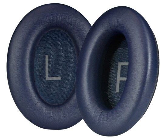 Náhradné náušníky pre slúchadlá Bose QuietComfort 45 - Modré, kožené