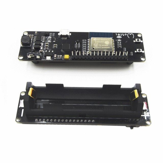 ESP8266 WROOM-02 s päticou na 18650 batériu