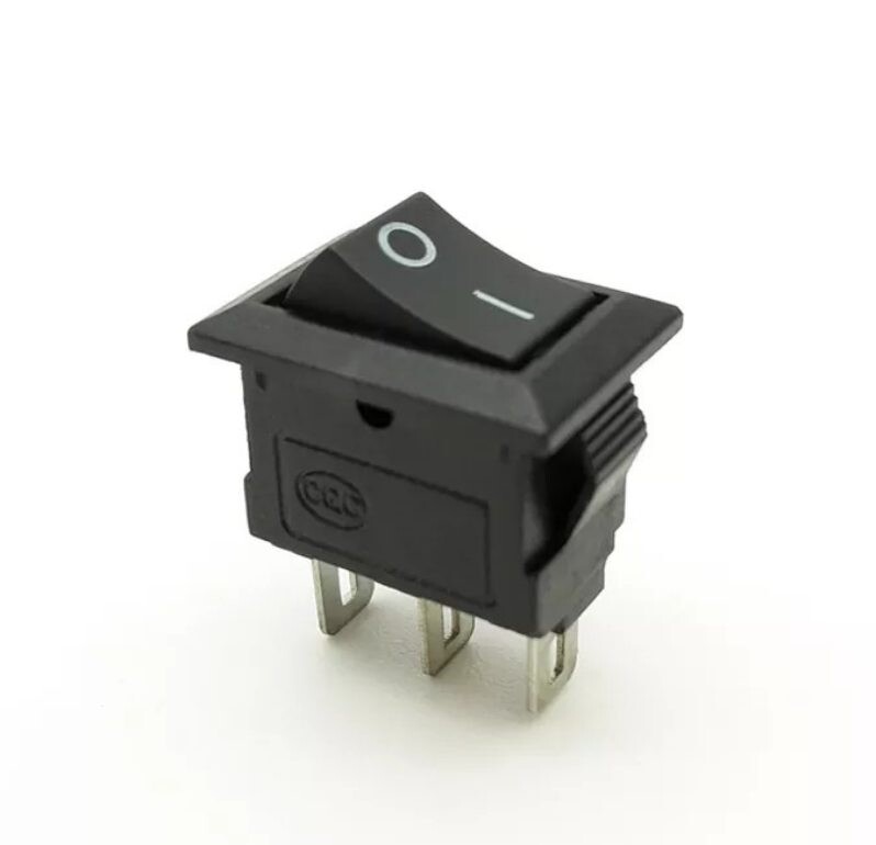 Kolískový prepínač 2 pozície AC 6A, 250V 10A, 125V 3Pin