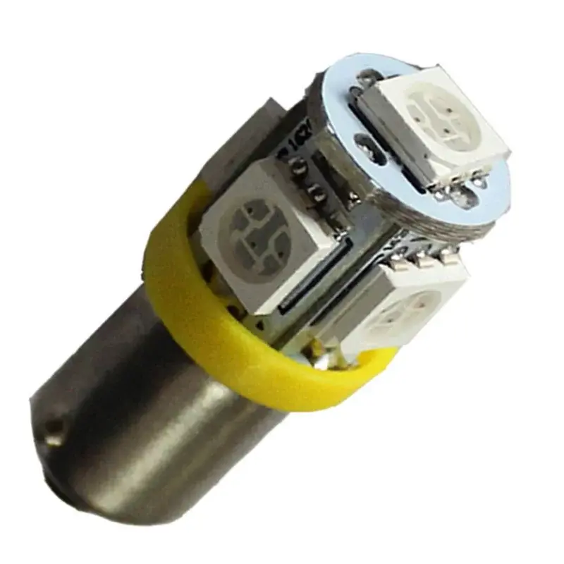 BA9S, LED 5x 5050 SMD - Žltá