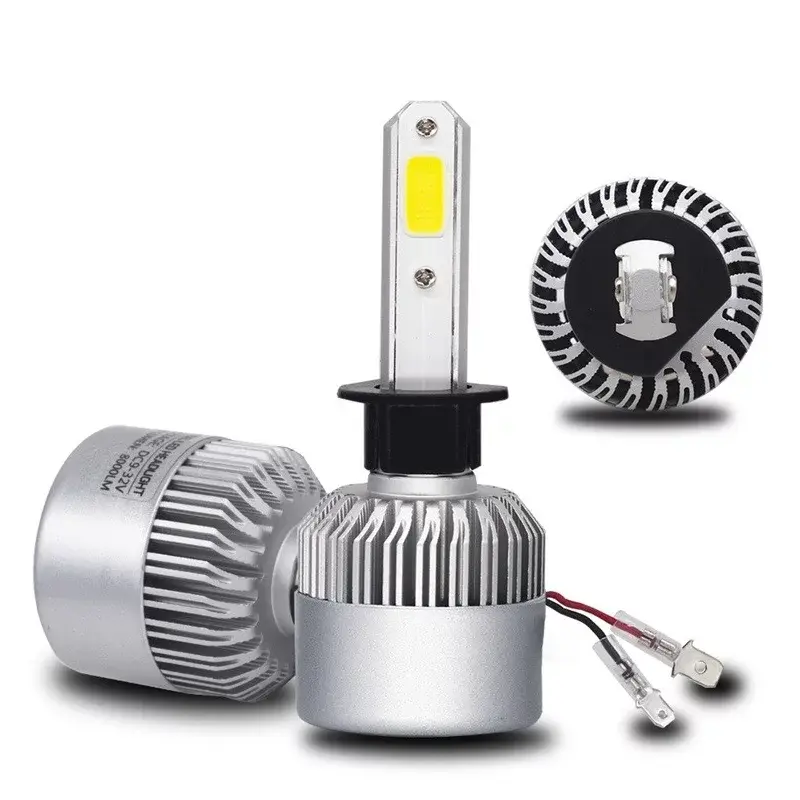 Sada LED autožiaroviek s päticou H1, COB LED, 4000L, 12V, 24V - Biela, 6500K
