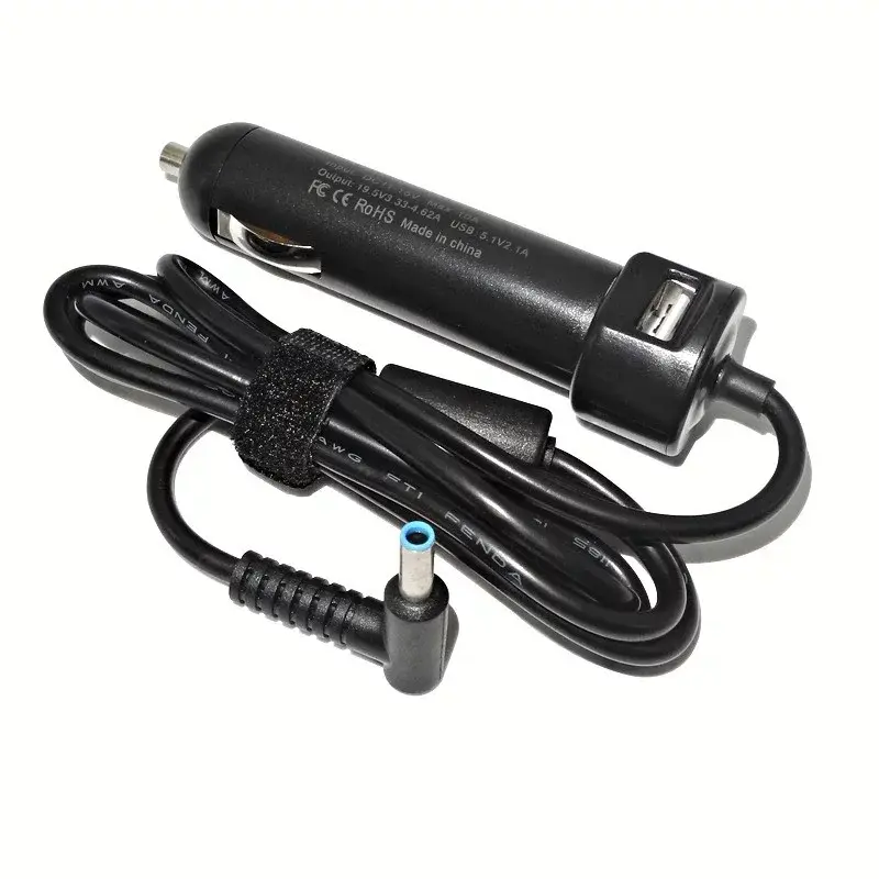 Autonabíjačka pre notebooky HP, 19.5V, 90W, 4.5x3.0mm s USB výstupom