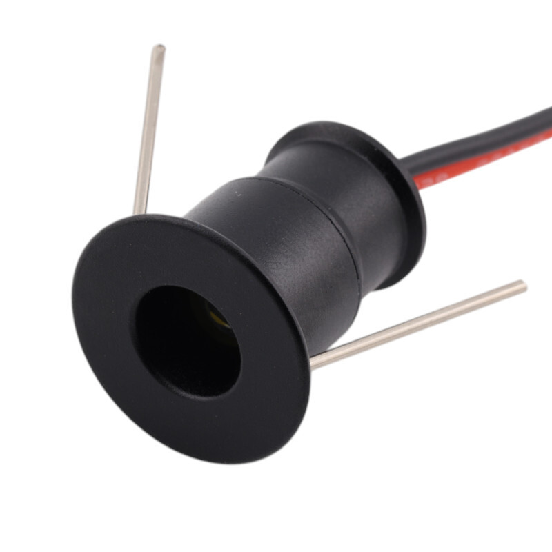 LED-15 mini podhľadové svietidlo 1W, čierne, Biela 30°