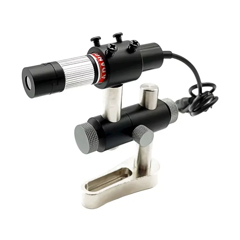 Laserový modul zelený 520nm, 100mW, línia (set), 110°