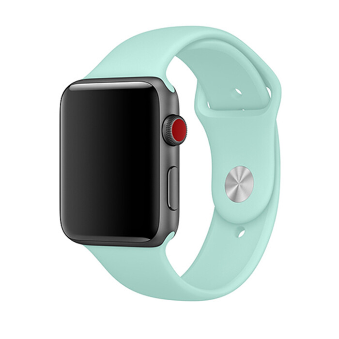 Marvelli - Jednofarebný remienok na Apple Watch - Marine green Veľkosť: 42/44/45/46/49mm, Obvod: M-L (stredný až väčší obvod zápästia), Farba: Marine…