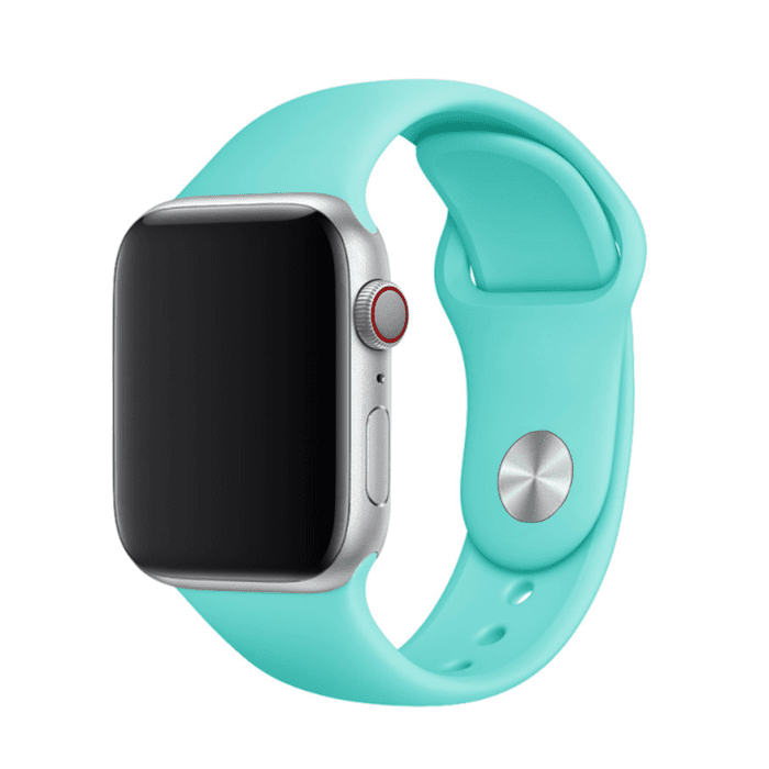 Marvelli - Jednofarebný remienok na Apple Watch - Tyrkysový Veľkosť: 42/44/45/46/49mm, Obvod: M-L (stredný až väčší obvod zápästia), Farba: Tyrkysová