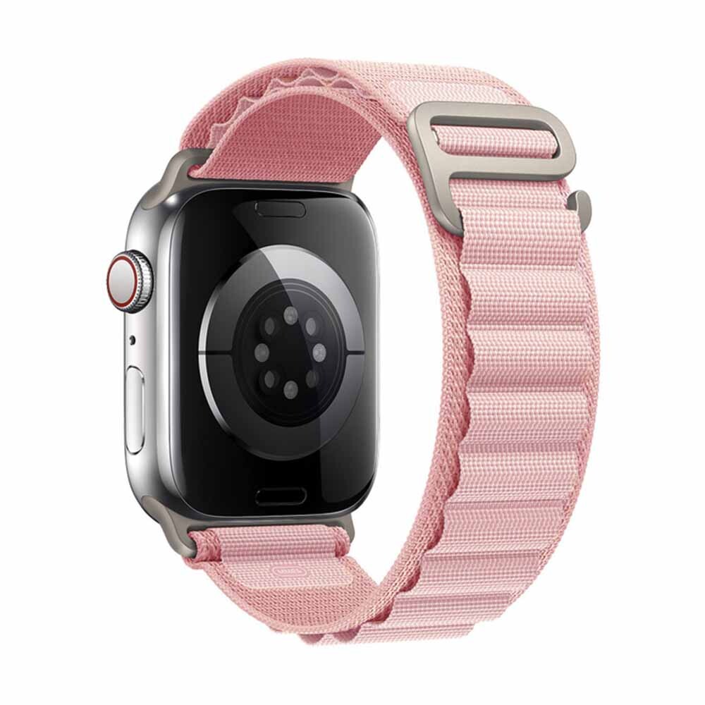 Marvelli - Nylonový remienok alpský ťah na Apple Watch - Růžový Veľkosť: 38/40/41/42mm, Farba: Ružová