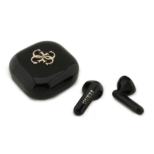 Guess 4G Metal Logo TWS Bezdrátová Sluchátka Black