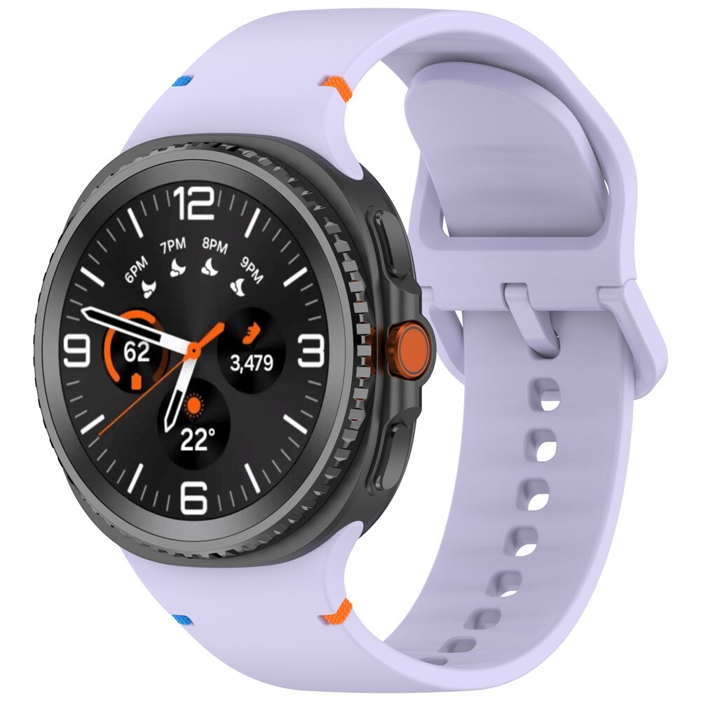eses Silikonový remienok pre Samsung Galaxy Watch 8 - Fialový, veľkosť S