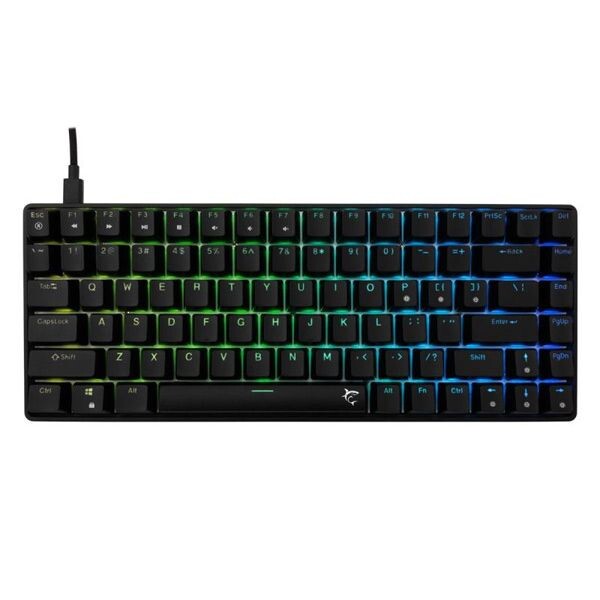 White Shark Mechanical gaming keyboard HAMACHI RGB, US, blue switch, black HAMACHI-B-US