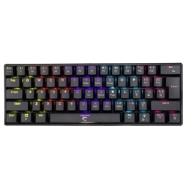 White Shark Mechanical gaming keyboard SHINOBI 2, US, red switch, black SHINOBI-2-B-US-RED