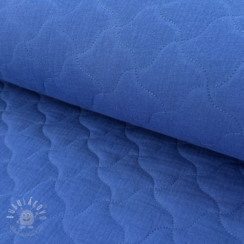 Dvojitá gázovina/mušelín QUILT NOE cobalt