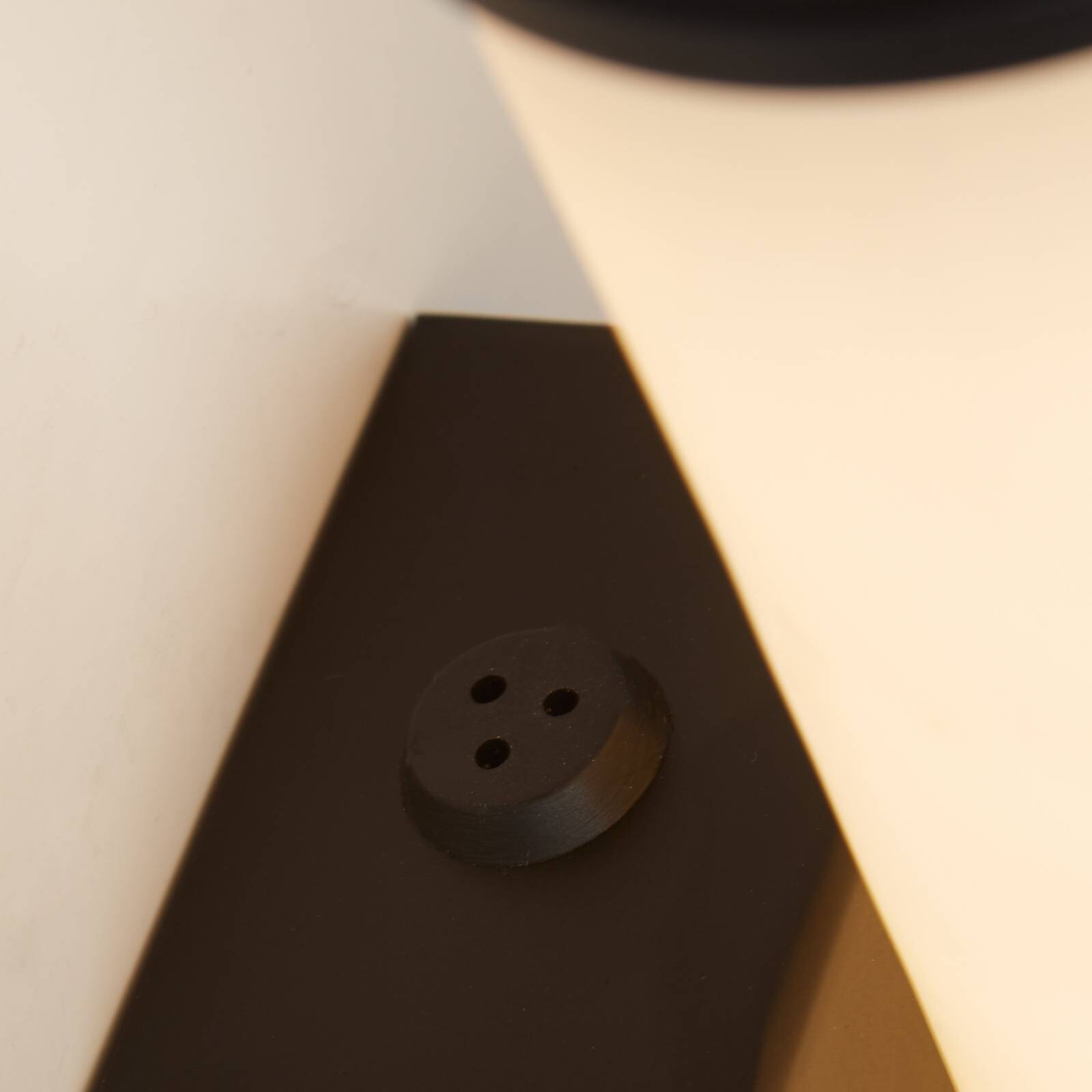 LED nástenné svetlo do kúpeľne Wales čierna/mramorovaná 35 cm oceľ/živica