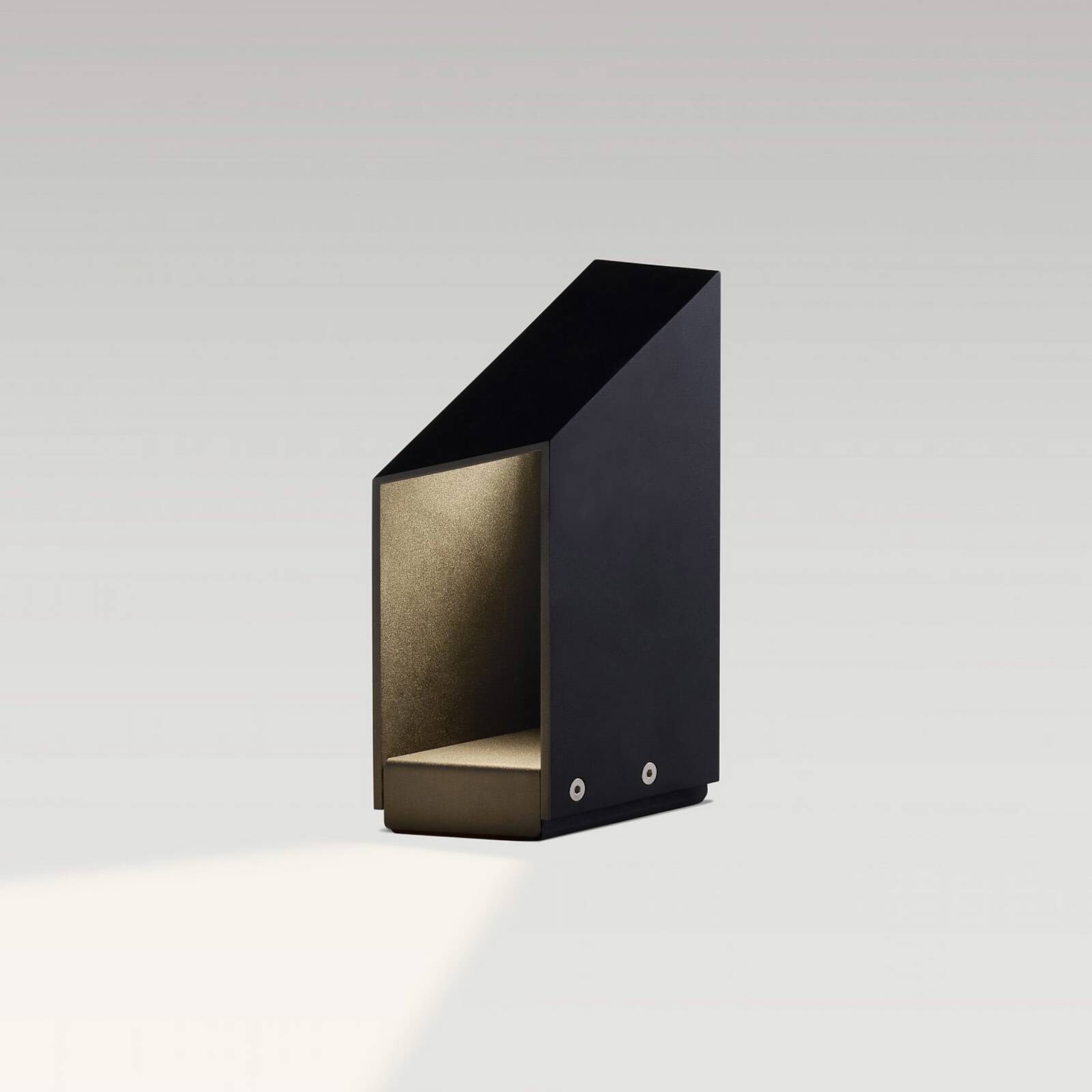 MARSET LED podstavec Domus, výška 26 cm, čierna, hliník