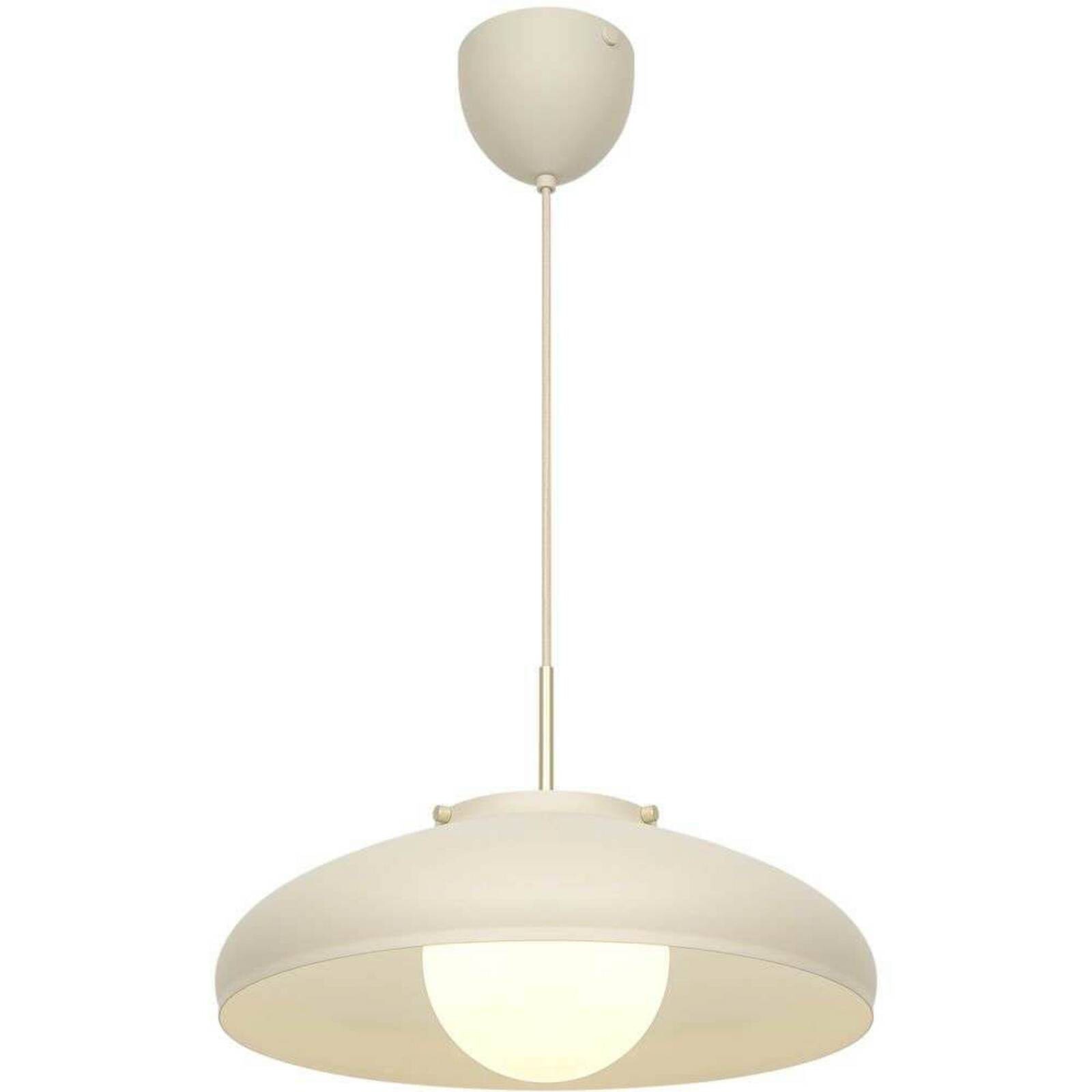 Závesné svietidlo Latif, béžová farba, Ø 40 cm, mosadz