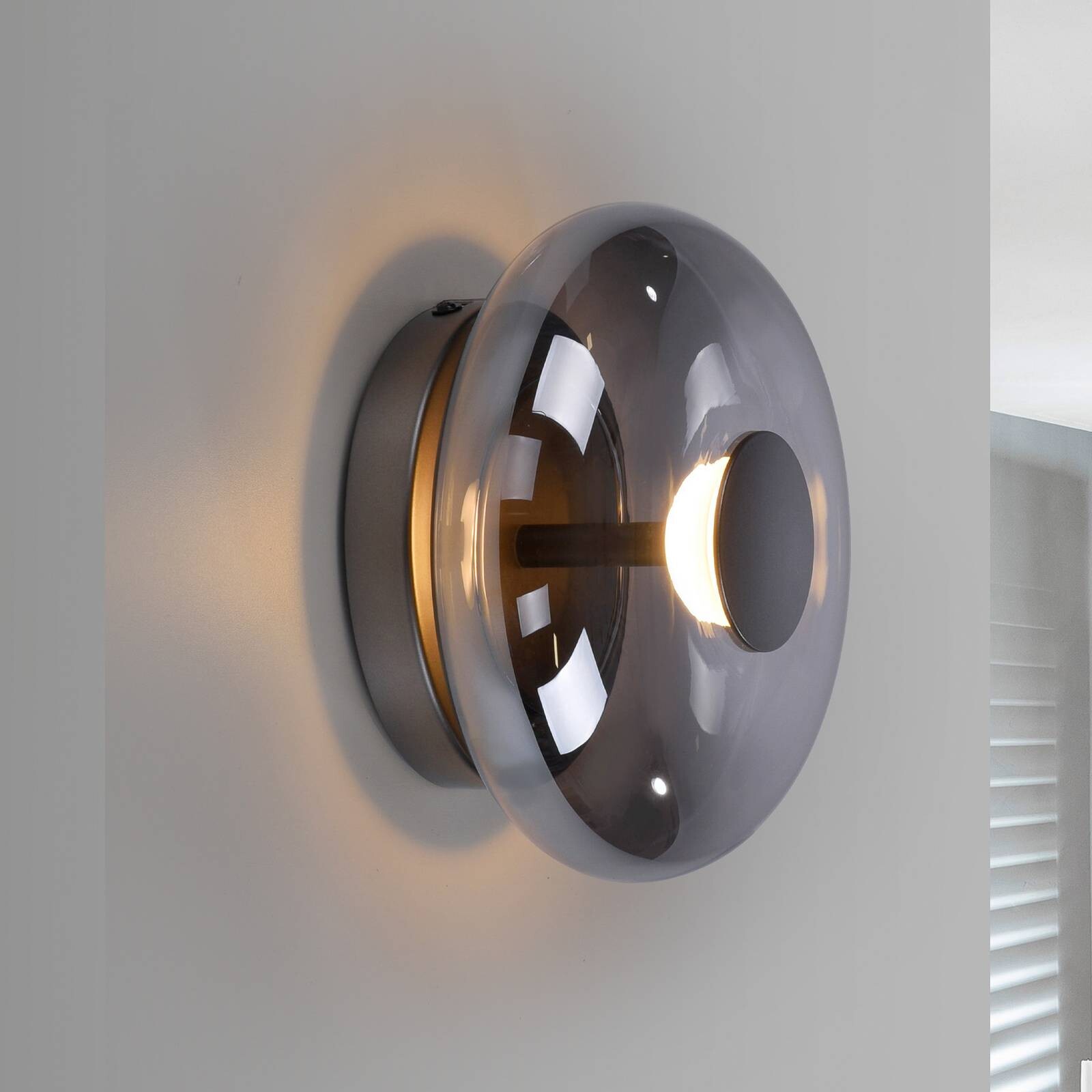 SCHÖNER WOHNEN stropné LED svetlo Posh, dymové sklo, 3 000 K