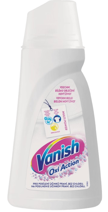 VANISH OXI ACTION WHITE - Tekutý prostriedok na bielenie a odstránenie škvŕn (1 L)