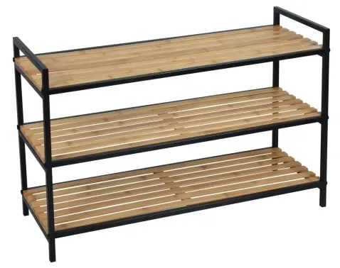 Botník s 3 policami Fargo, bambus%