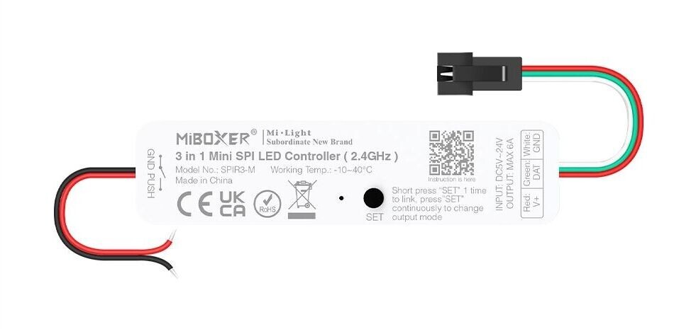LED Solution Mi-Light MiBoxer RF Prijímač mini 3v1 pre digitálne LED pásiky SPIR3-M