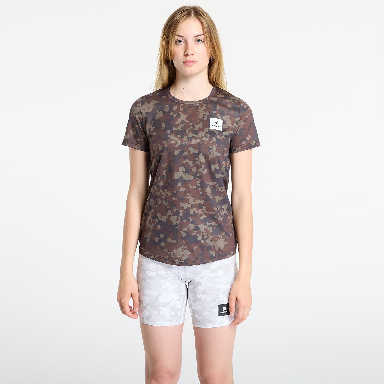 Tričko SAYSKY W Camo Combat T-Shirt Brown AOP S