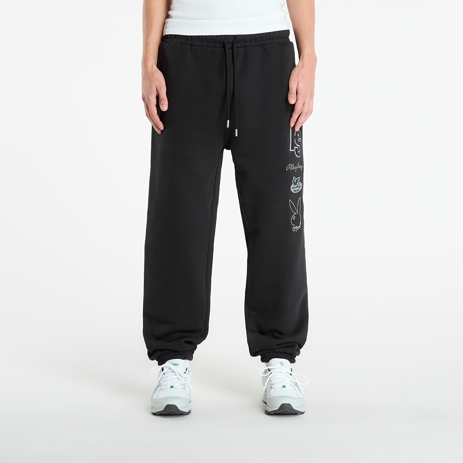 Tepláky Playboy x FTSHP Varsity Sweatpants UNISEX Black XXL