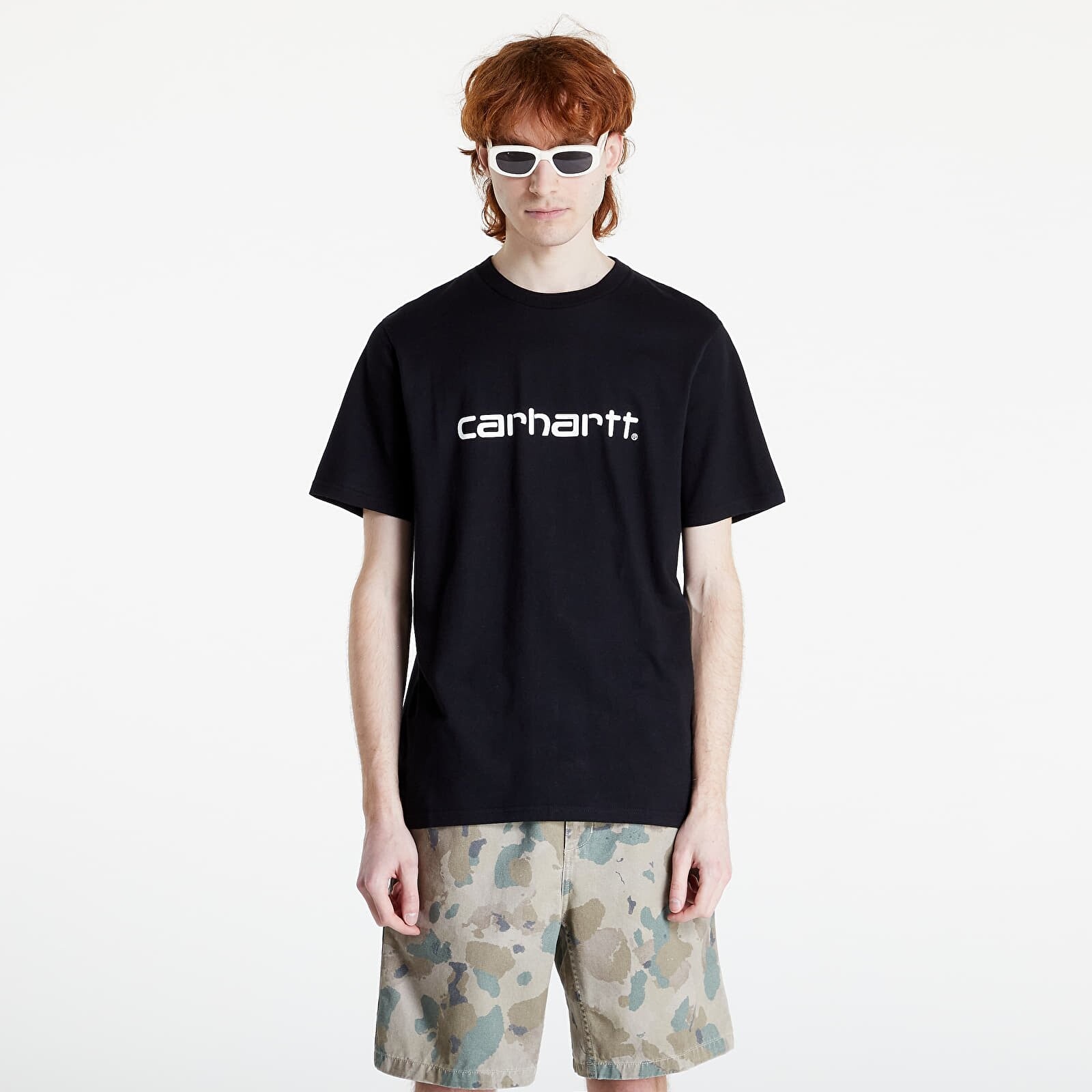Tričko Carhartt WIP S/S Script T-Shirt Black/ White M