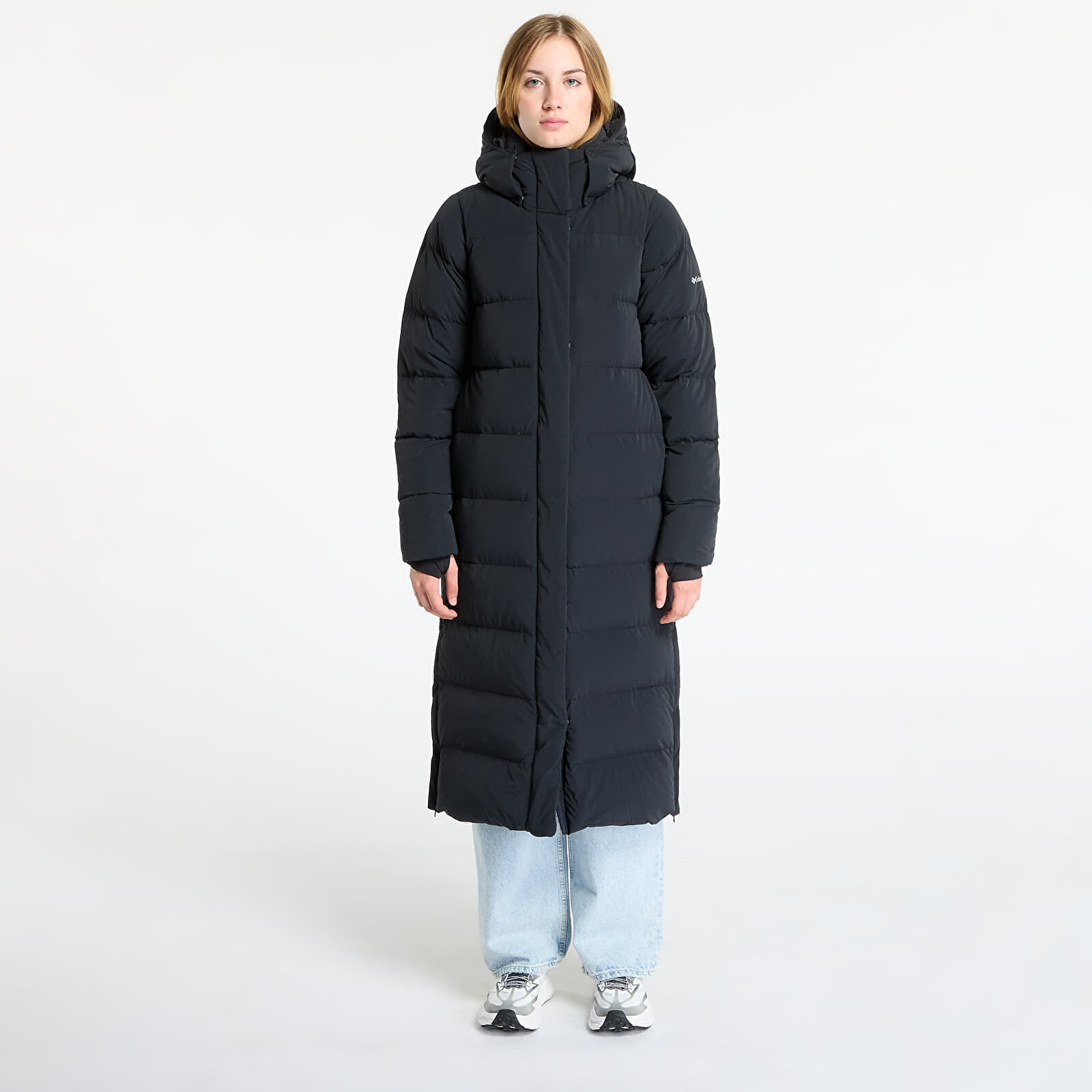 Bunda Columbia Amaze Puff™ Long Hooded Jacket Black M