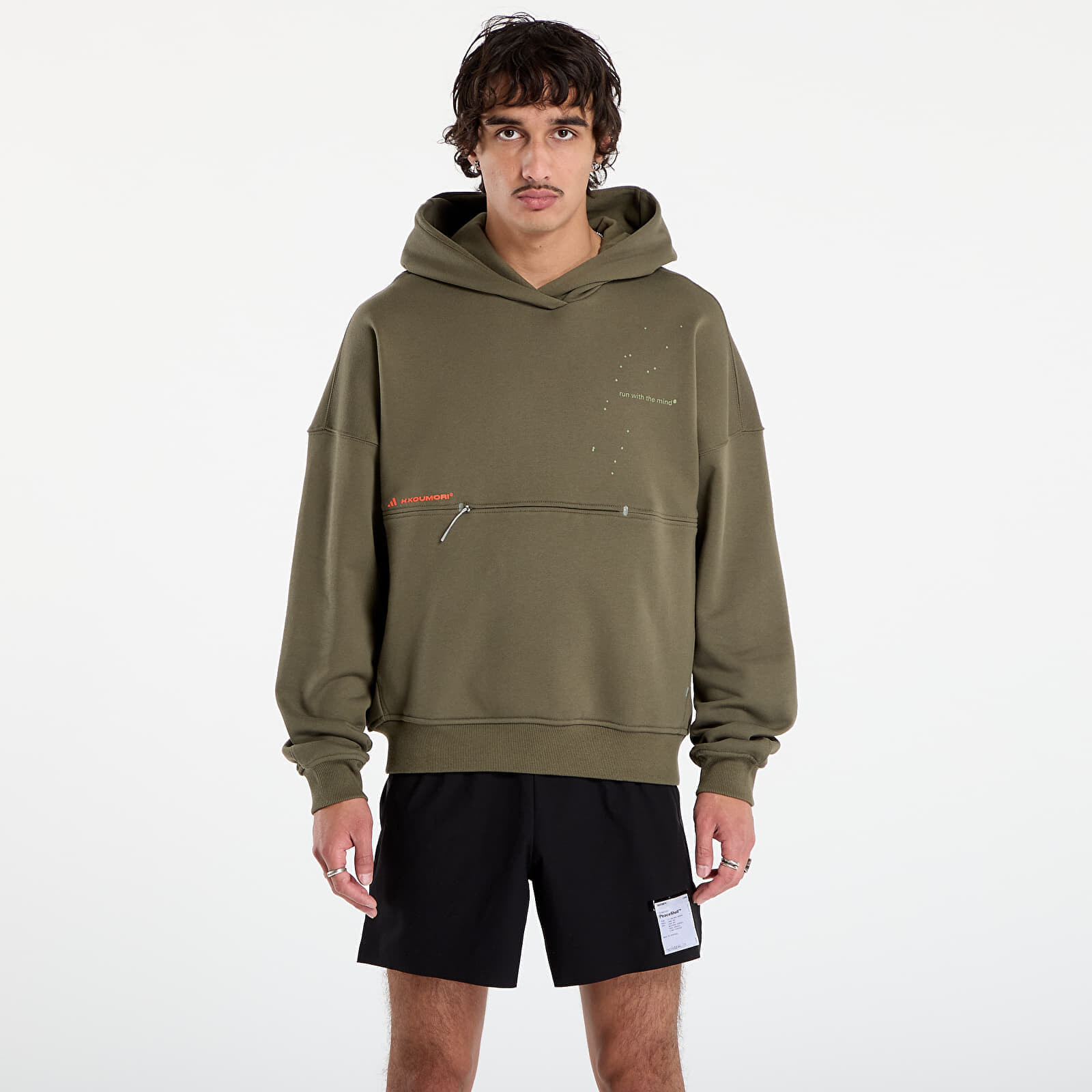 Mikina adidas Adi365 x Hermanos Koumori Running Hoodie Olive Strata S