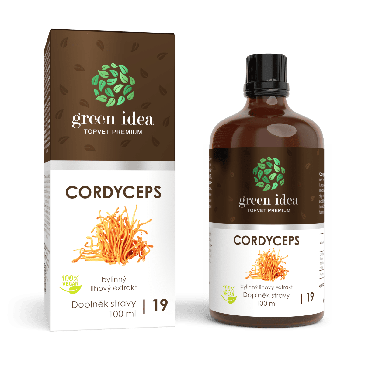 Cordyceps – tinktúra (kvapky) 100 ml – Green idea