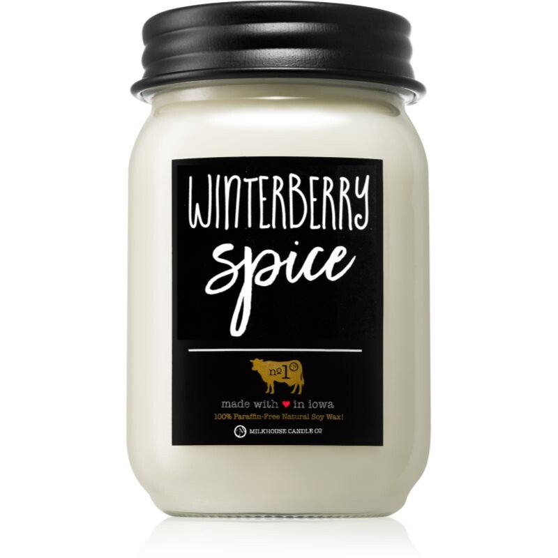 Milkhouse Candle Co. Farmhouse Winterberry Spice vonná sviečka 369 g