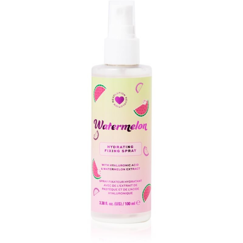 I Heart Revolution Watermelon Dewy Fixing Spray fixačný sprej s hydratačným účinkom odtieň Watermelon 100 ml