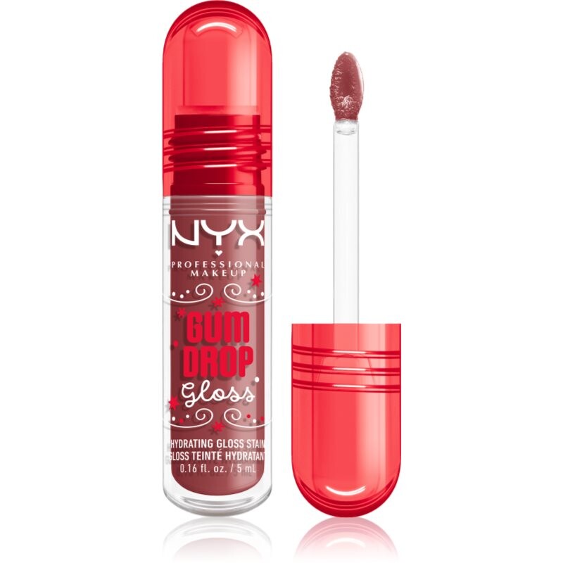NYX Professional Makeup Gingerbaddie Land Gum Drop lesk na pery odtieň 01 Hydra Honey 1 ks