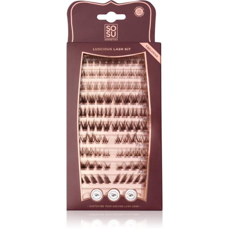 SOSU Cosmetics Luscious Lash Kit trsové nalepovacie mihalnice 1 ks