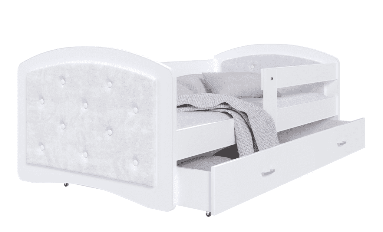 ArtAJ Detská posteľ MAGGIE G | 90 x 200 cm Farba: Biela / biela