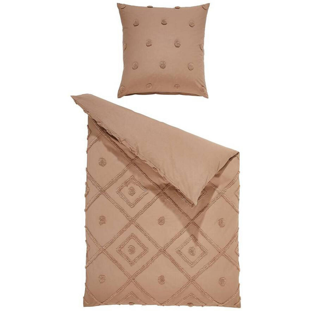 Ambiente POSTEĽNÁ BIELIZEŇ, renforcé, hnedá, 135/200 cm