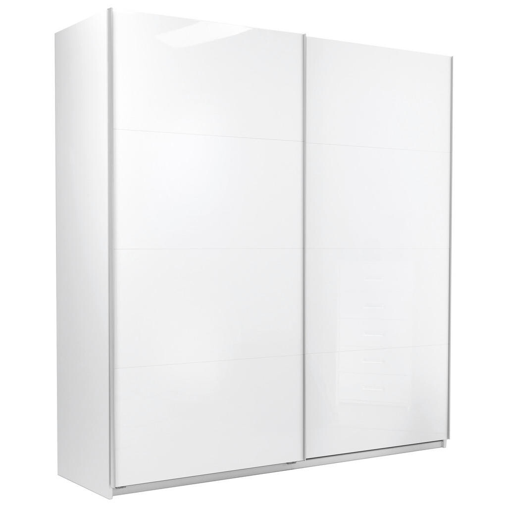 MID.YOU SKRIŇA S POSUVNÝMI DVERAMI, biela, 200/210/62 cm
