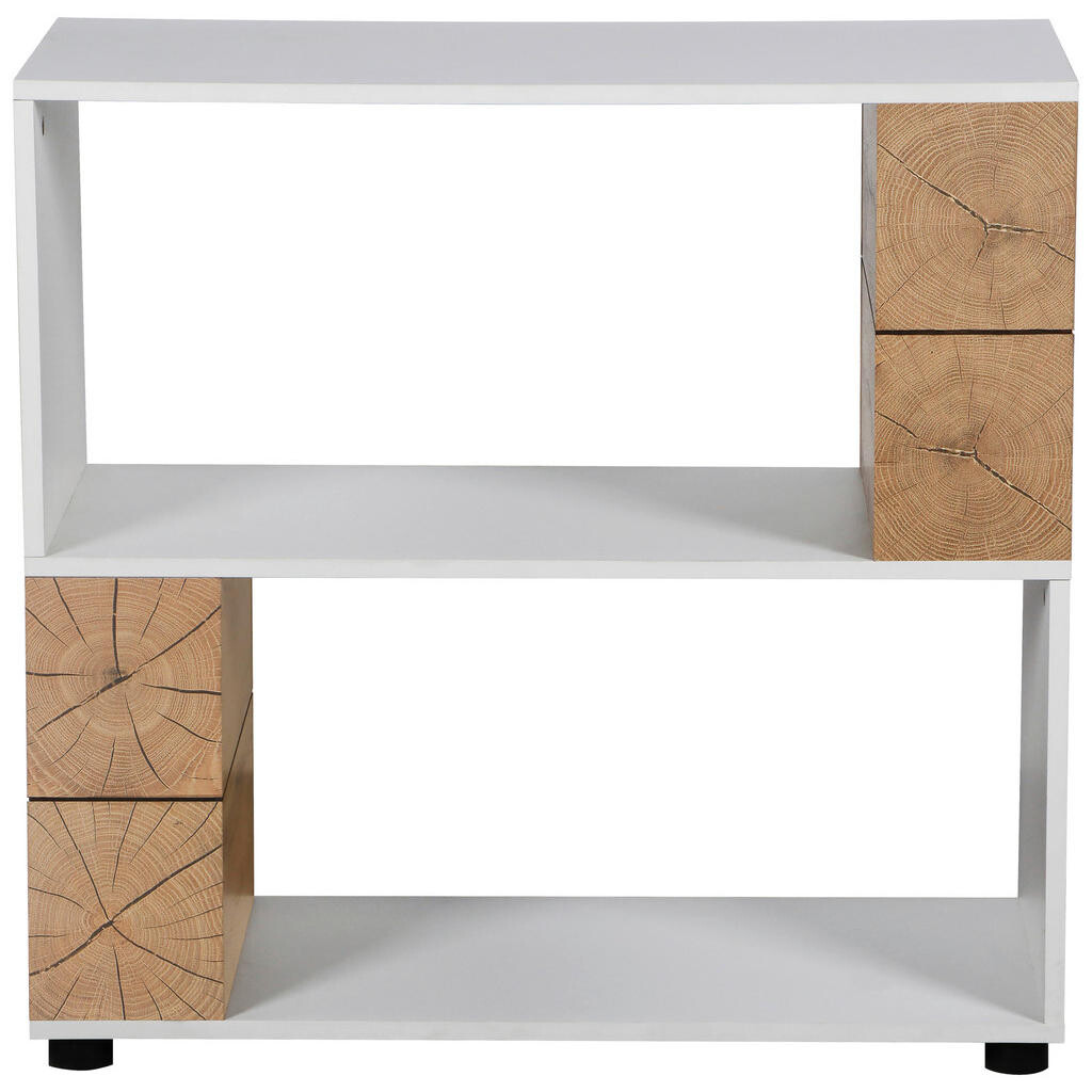 MID.YOU REGÁL, biela, farba duba, 80/77.5/40 cm