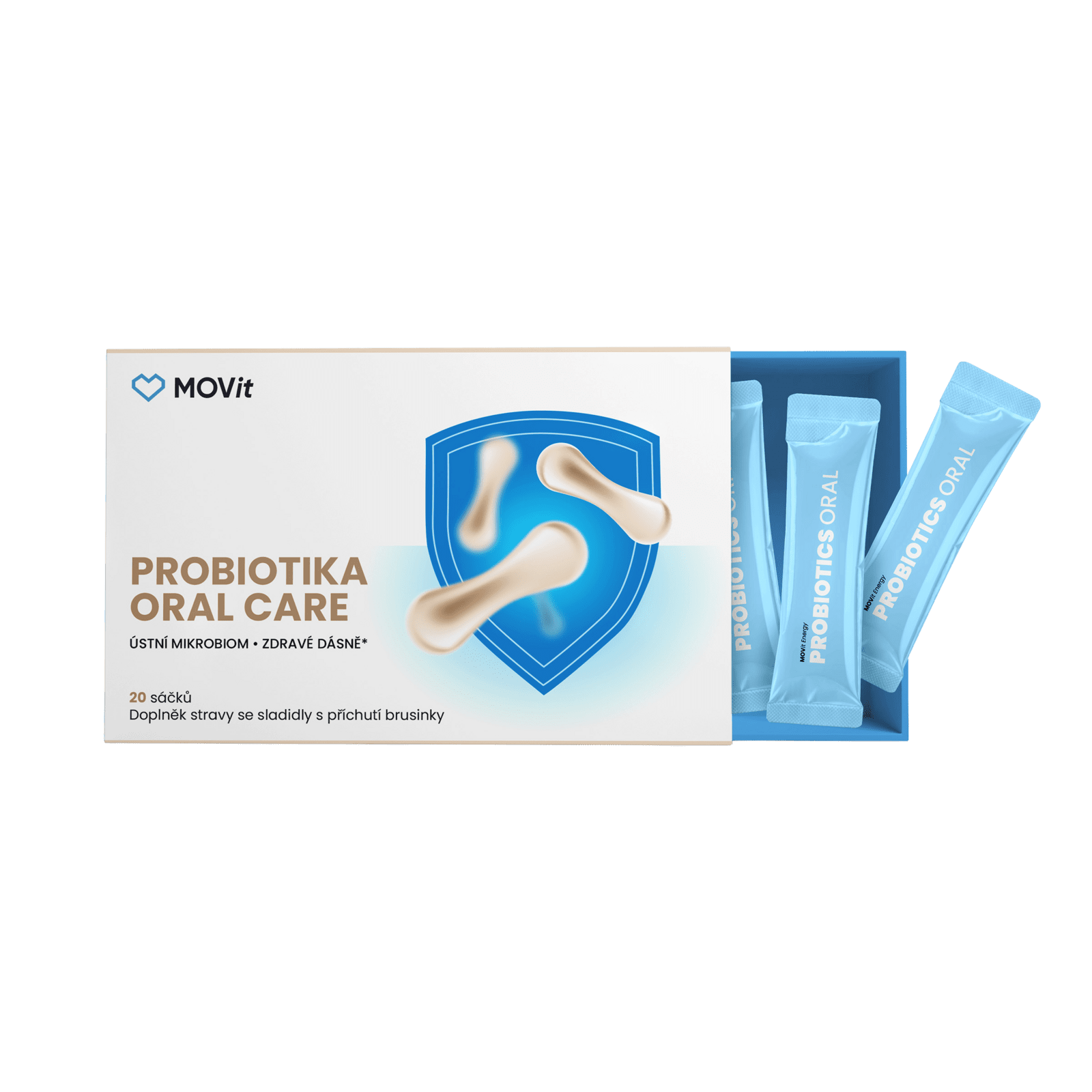 MOVIT ENERGY Probiotiká ORAL CARE 20 vrecúšok